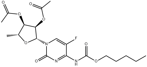 5'-脱氧-5-氟-N-[(戊氧基)羰基]胞苷2',3'-二乙酸酯